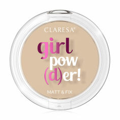 Акція на Пресована пудра для обличчя Claresa Girl Pow(D)er! Pressed Powder 01 Translucent, 12 г від Eva