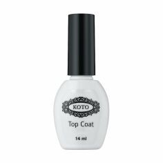 Акція на Фінішне покриття для гель-лаку KOTO Top Coat, 14 мл від Eva