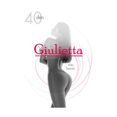 Акція на Колготки жіночі Giulietta Calze Collants Vita Bassa з шортиками, 40 DEN, Nero, розмір 3 від Eva
