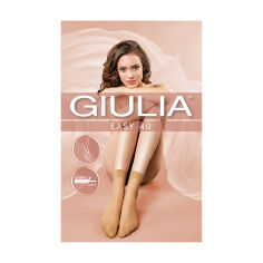 Акція на Шкарпетки жіночі Giulia Easy Top Comfort, 40 DEN, Daino, 2 пари від Eva