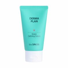 Акция на Заспокійливий крем для обличчя The Saem Derma Plan Green Calming Cream, 70 мл от Eva