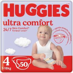 Акция на Подгузники детские Huggies Ultra Comfort 4 7-18кг Jumbo 50шт от MOYO
