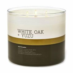 Акція на Ароматична свічка Bath & Body Works Candle White Oak + Yuzu, 411 г від Eva