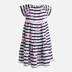 Акция на Дитяче літнє плаття для дівчинки Garden Baby 45091-70 92 см Flamingo/Смужка от Rozetka