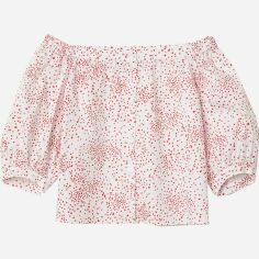 Акція на Топ жіночий H&M 0607670 40 Білий від Rozetka