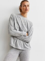 Акція на Лонгслів довгий жіночий H&M FL0999459-Grey S Сірий від Rozetka