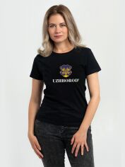 Акция на Футболка жіноча Sol's Imperial Women Місто-герой Ужгород DTF11502309/354 XL Чорна от Rozetka