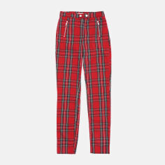 Акція на Штани жіночі H&M 0656719_крас_03 34 Червоні із зеленим та білим від Rozetka