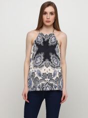 Акція на Топ жіночий H&M 7556849RP3 L Світло-бежевий з синім від Rozetka