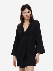 Акція на Сукня коротка літня жіноча H&M FL1154744-Black M Чорна від Rozetka
