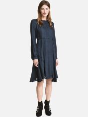 Акція на Сукня міді жіноча H&M 0484899_005 42 Темно-синя (СА2000001990582) від Rozetka