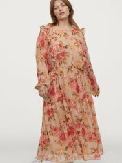 Акція на Сукня міді жіноча H&M 0856922_001 L Бежева (СА2000001990490) від Rozetka