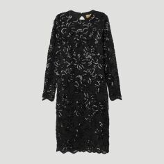 Акція на Сукня вечірня міді жіноча H&M 0691548_001 38 Чорна (СА2000001990896) від Rozetka