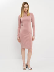 Акція на Сукня міді осіння жіноча H&M 0476902-005 36 Рожева (СА2000001993309) від Rozetka