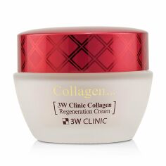 Акція на Відновлювальний крем для обличчя 3W Clinic Collagen Regeneration Cream з колагеном, 60 мл від Eva