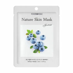 Акция на Тканинна маска для обличчя Food A Holic Nature Skin Mask Blueberry з екстрактом чорниці, 23 мл от Eva