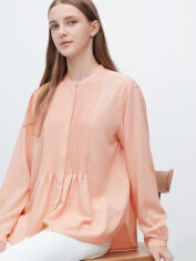 Акція на Блузка жіноча Uniqlo 998263823 S Помаранчева від Rozetka