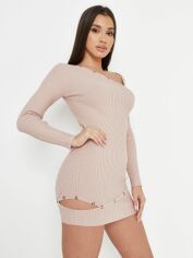 Акція на Сукня-футболка коротка жіноча Missguided K2236937 38 Пісочна від Rozetka