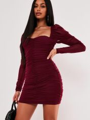Акція на Сукня-футболка коротка жіноча Missguided DE932234 46 Бордова від Rozetka