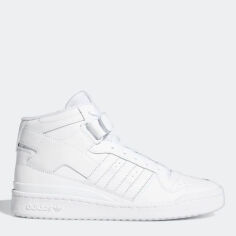 Акція на Чоловічі черевики високі Adidas Forum Mid FY4975 45.5 (10.5UK) 29 см Ftwwht/Ftwwht/Ftwwht від Rozetka