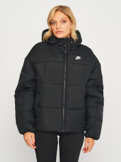 Акція на Куртка демисезонная короткая с капюшоном женская Nike Thermo Classic Puffer FB7672-010 XS Black від Rozetka