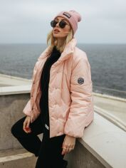 Акция на Куртка зимова коротка жіноча Seventeen 2019.5243 L-XL Рожева от Rozetka