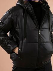 Акция на Куртка зимова коротка жіноча Pattaya 50843247 38 Чорна от Rozetka