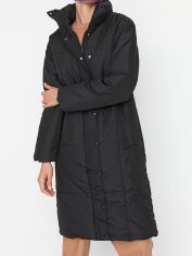 Акція на Куртка зимова довга жіноча Pattaya 31450630 XS Чорна від Rozetka