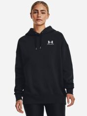 Акція на Худі тепле оверсайз жіноче Under Armour Essential Flc Os Hoodie 1379495-001 L від Rozetka