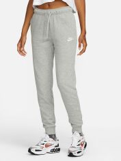 Акція на Спортивні штани на флісі жіночі Nike Club Fleece Pant DQ5191-063 XL Сірий/Білий від Rozetka