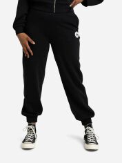 Акция на Спортивні штани теплі жіночі Converse Retro Chuck Pant Black 10025889-001 M Чорні от Rozetka