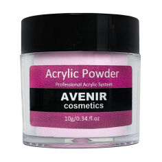 Акція на Акрилова пудра для нігтів Avenir Cosmetics Acrylic Powder, рожева, 10 г від Eva