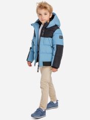 Акция на Дитяча зимова куртка для хлопчика Minoti blanc 4 39640JNR 116-122 см Блакитна от Rozetka