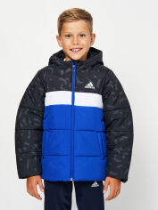 Акція на Підліткова демісезонна куртка для хлопчика Adidas Jb Cb Pad Jkt IL6097 140 см Black від Rozetka