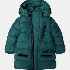 Акция на Дитяча зимова довга куртка для хлопчика Minoti division 2 39646JNR 116-122 см Зелена от Rozetka