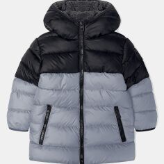 Акция на Дитяча зимова куртка для хлопчика Minoti 15coat 26 39596JNR 104-110 см Сіра от Rozetka
