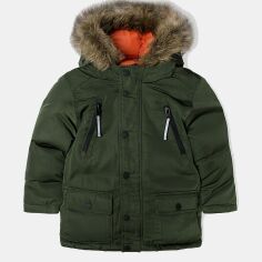 Акция на Дитяча демісезонна довга куртка для хлопчика Minoti 15coat 36 39606JNR 92-98 см Хакі от Rozetka