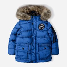 Акция на Дитяча зимова довга куртка для хлопчика Minoti 15coat 44 39614JNR 104-110 см Синя от Rozetka