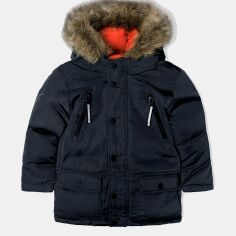 Акция на Дитяча демісезонна довга куртка для хлопчика Minoti 15coat 38 39608JNR 104-110 см Синя от Rozetka