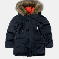 Акція на Дитяча демісезонна довга куртка для хлопчика Minoti 15coat 38 39608JNR 116-122 см Синя від Rozetka