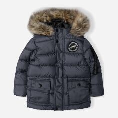 Акція на Дитяча зимова довга куртка для хлопчика Minoti 15coat 43 39613JNR 98-104 см Чорна від Rozetka
