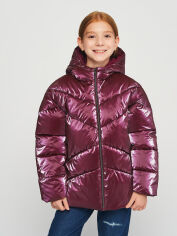 Акция на Дитяча демісезонна куртка для дівчинки Minoti 16coat 23 39828JNR 116-122 см Малинова от Rozetka