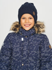 Акция на Дитяча зимова шапка в'язана з помпоном для хлопчика Lenne Diam 23393-229 52 см от Rozetka