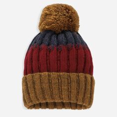 Акция на Дитяча зимова шапка в'язана з помпоном для хлопчика Coccodrillo Accessories Winter Boy ZC3364303AWB-022 53-55 см от Rozetka