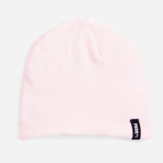 Акция на Дитяча демісезонна шапка-біні для дівчинки Puma Ess Classic Cuffless Beanie Jr 02346104 55 Peach Smoothie от Rozetka