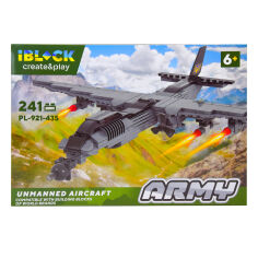 Акція на Конструктор IBLOCK Army Літак 241 деталь (PL-921-435) від Будинок іграшок