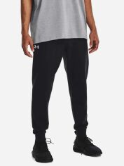 Акція на Спортивні штани утеплені чоловічі Under Armour Ua Rival Fleece Joggers 1379774-001 S Чорні від Rozetka