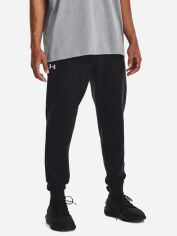 Акція на Спортивні штани утеплені чоловічі Under Armour Ua Rival Fleece Joggers 1379774-001 M Чорні від Rozetka