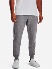 Акція на Спортивні штани утеплені чоловічі Under Armour Ua Rival Fleece Joggers 1379774-025 M Castlerock Light Heather від Rozetka