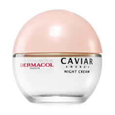 Акція на Зміцнювальний нічний крем для обличчя Dermacol Caviar Energy Anti-Aging Night Cream проти зморщок, 50 мл від Eva